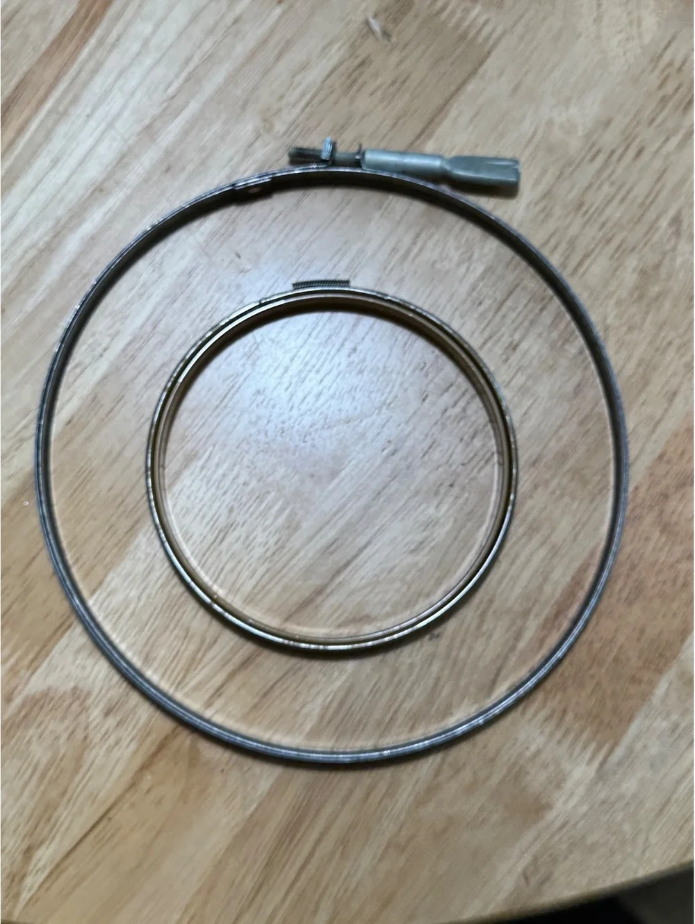 Vintage Metal Drum Tension Hoop embroidery hooops